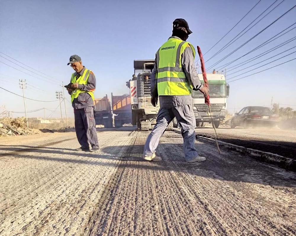 مديرية طرق وجسور كربلاء تعلن المباشرة بأعمال صيانة طريق الكمالية